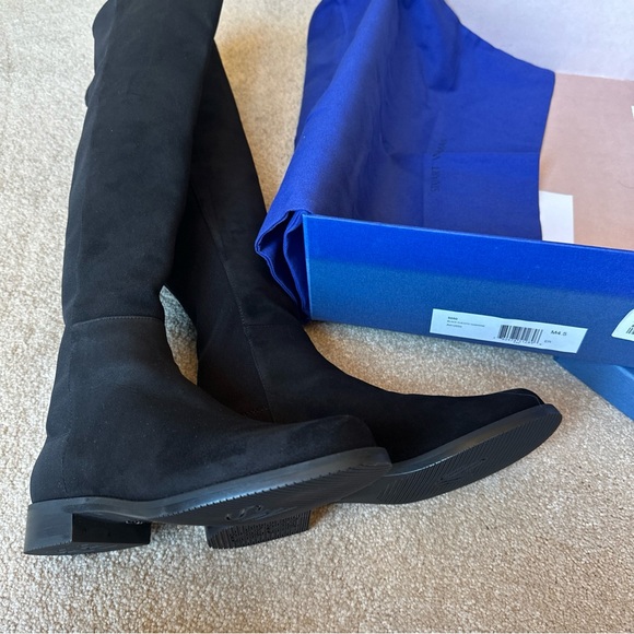 Stuart Weitzman 5050 Stretch Over-the-Knee Boot $750 Black Suede US4.5 - Picture 1 of 5